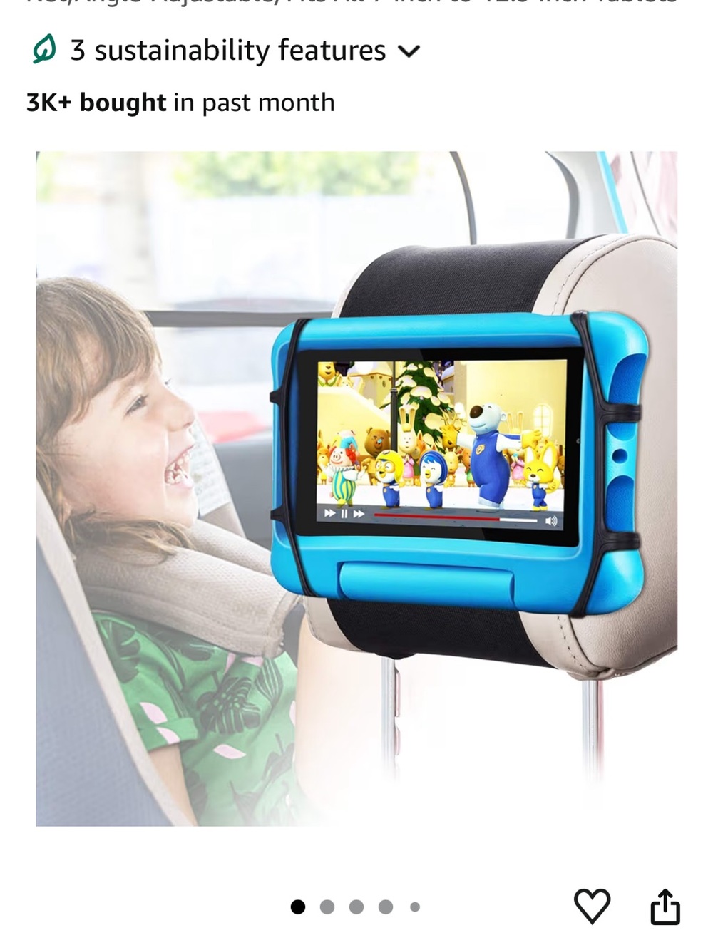 Amazon Black Elastic Tablet/Phone Arm Strap Stand